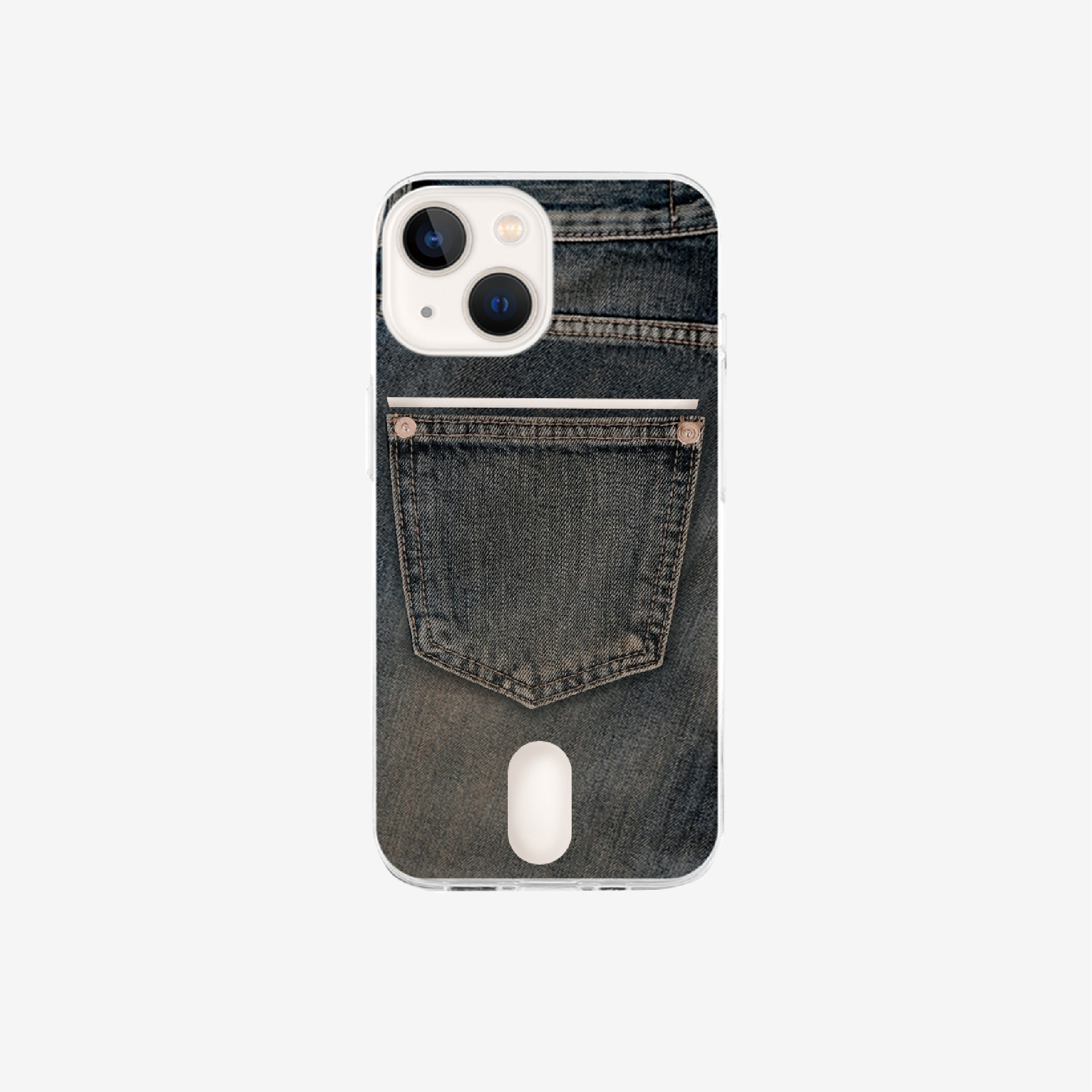 Pocket phone case [Vintage washed jeans]