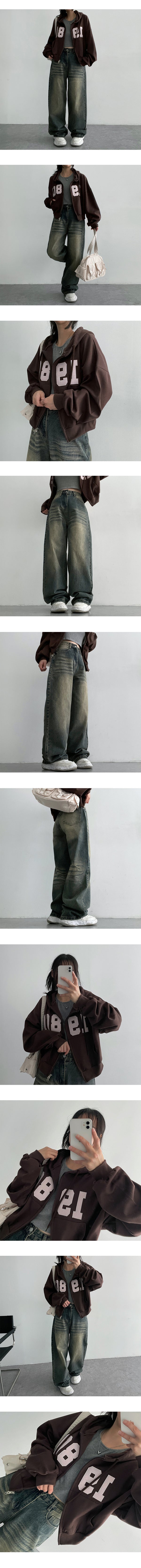 [Special prize!] Nikki front and back washed wide denim pants (3 colors)