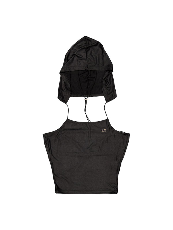 HALTER HOOD SLEEVELESS