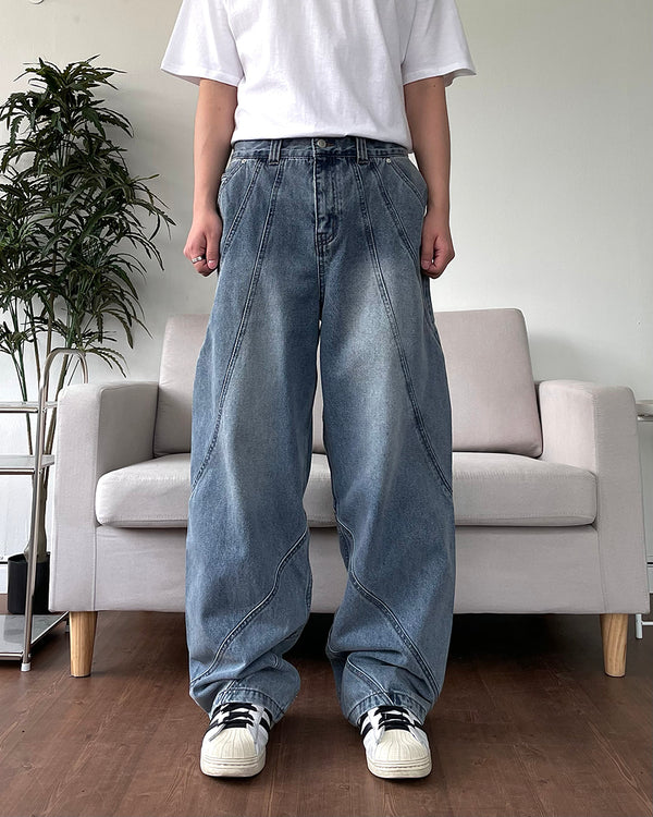 Twist Line Denim Pants