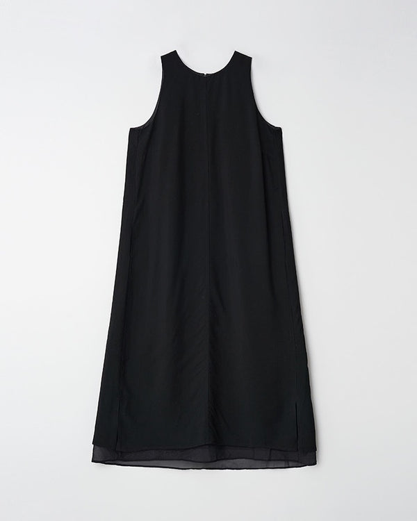 organza one piece (black)