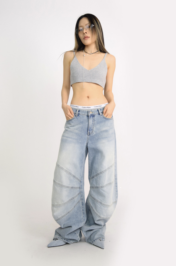 wing denim pants(2color)