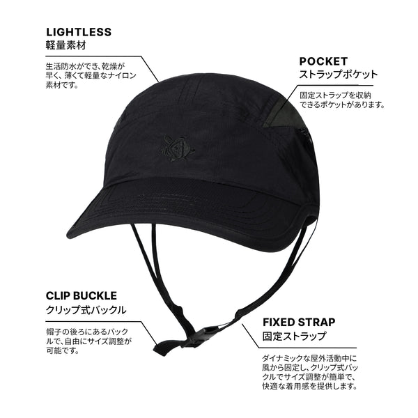 WAVE CLIMBING CAP - BLACK