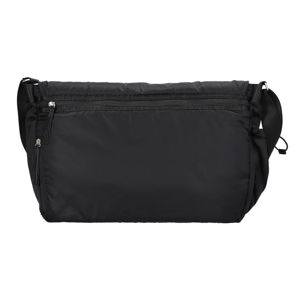 RAVEN OBLIQUE MESSENGER BAG / BLACK