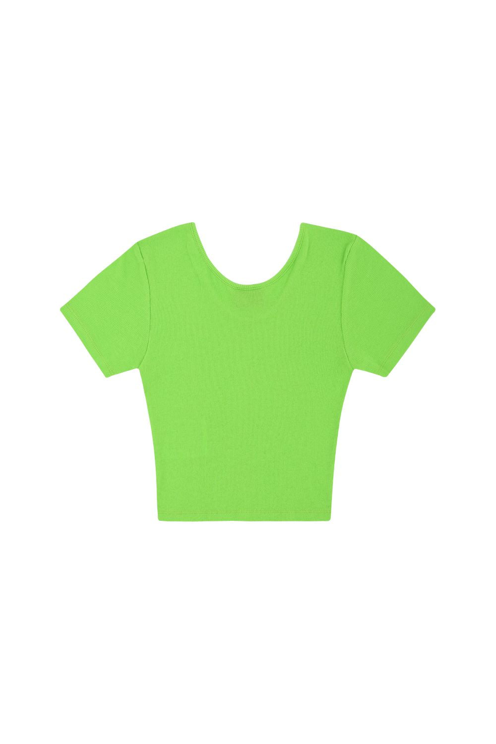 u-neck green grape candy crop t-shirts