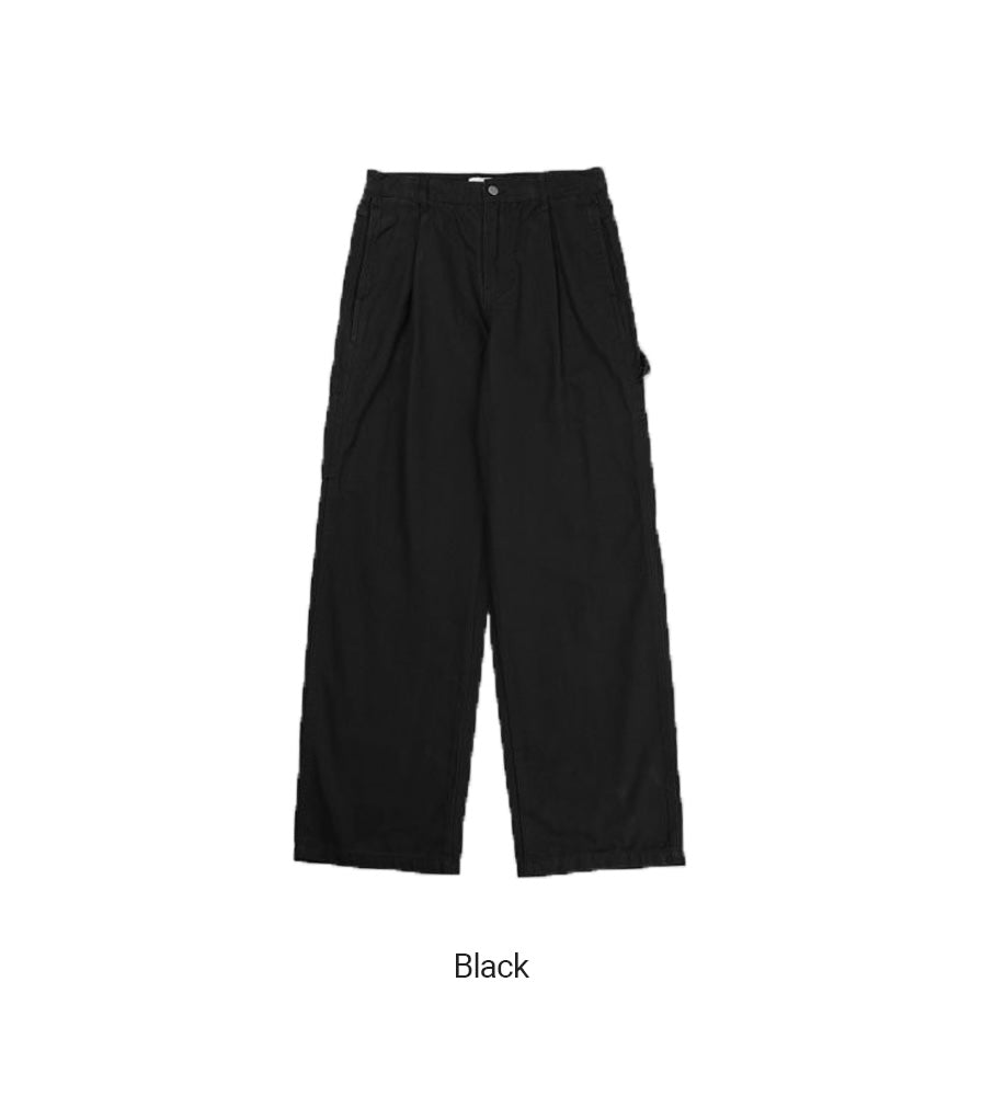 PINTUCK CARPENTER WORK PATCH PANT'S