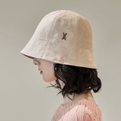 VA Stud Pigment Round Bucket Hat / Beige