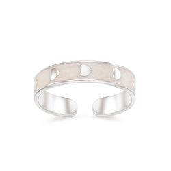 milky heart ring