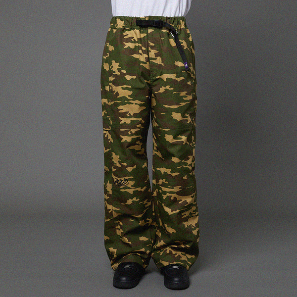 Section cotton cargo banding pants