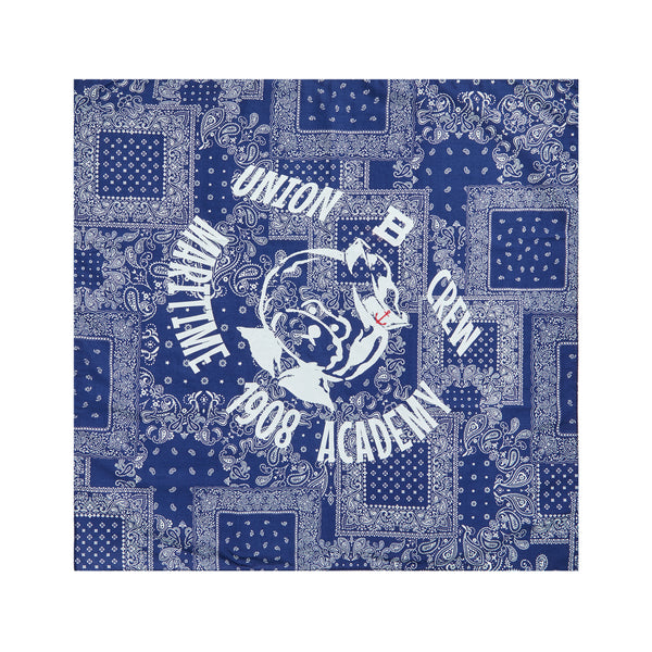 CLASSIC MARINE DOG LOGO PRINT BANDANA NAVY