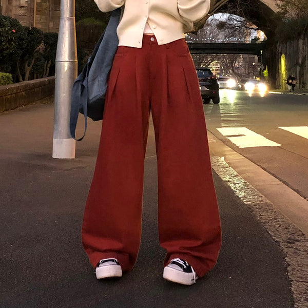 [BELLIDE MADE] Twill Cotton Wide Pintuck Pants