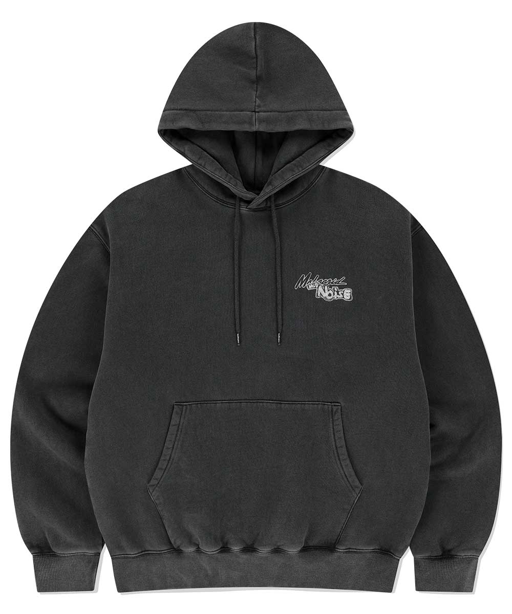 【mahagrid】23FW★ RAW CUT M LOGO PIGMENT SWEATSHIRT BASIC LOGO SWEATSHIRT [CHARCOAL] - MAHAGRID
