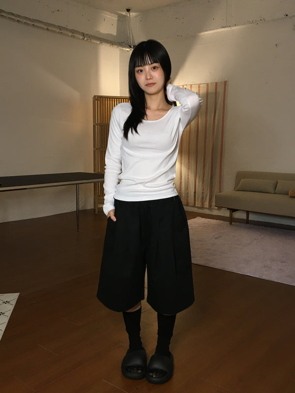 soru basic long T-shirt (3color)