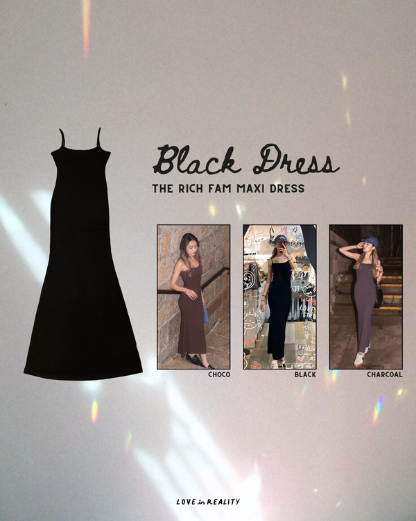 The Rich Fam Maxi Dress - Black