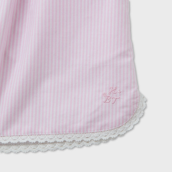 Stripe Lace Shorts (PINK)