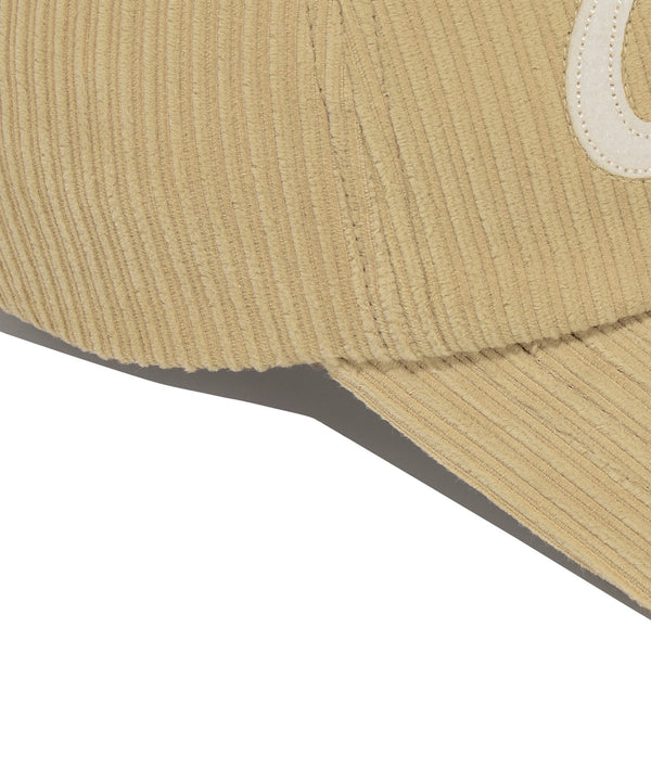 Authentic Appliqué Corduroy Ball Cap Beige