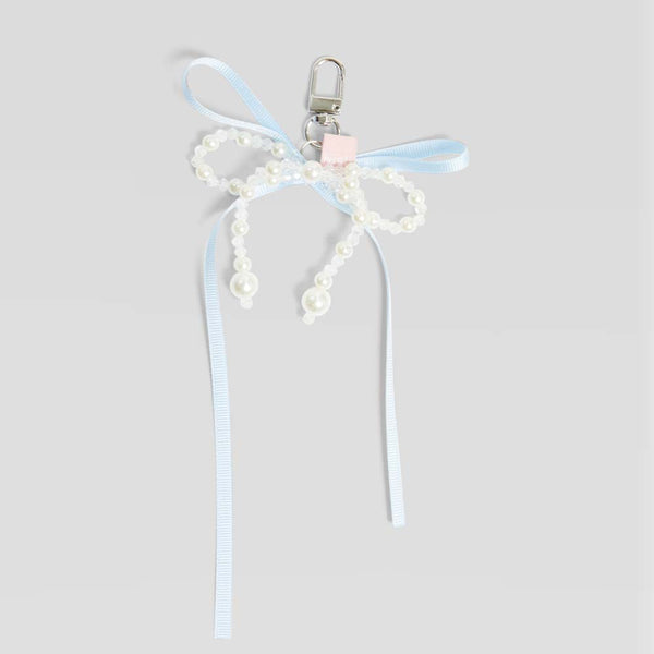 hish pearl keyring - baby blue