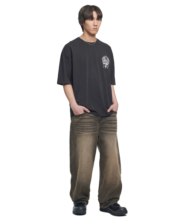 B.C.L DENIM PANTS - WASHED BROWN