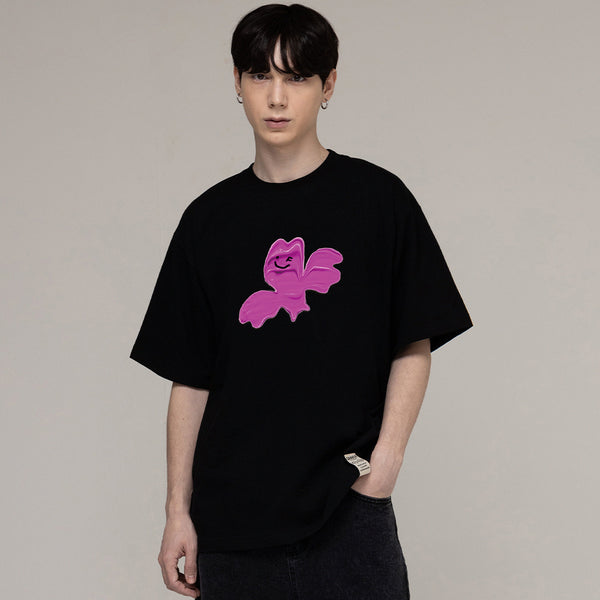 [UNISEX]ぺイニングバードスマイルショートスリーブtシャツ