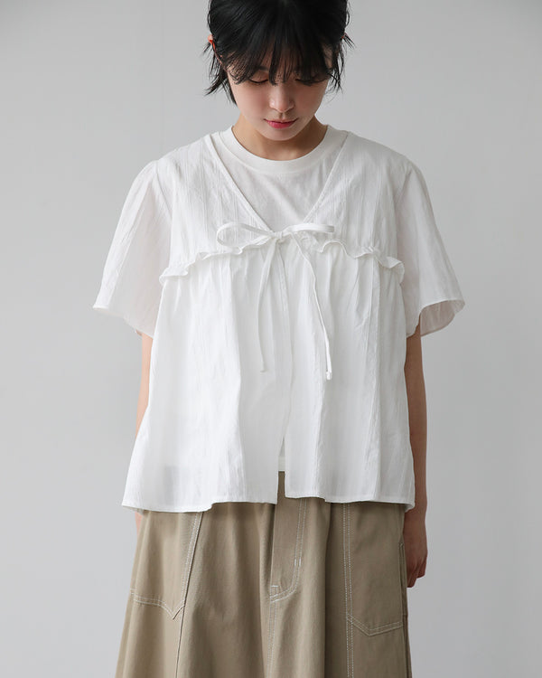 PURITY FRILL BLOUSE