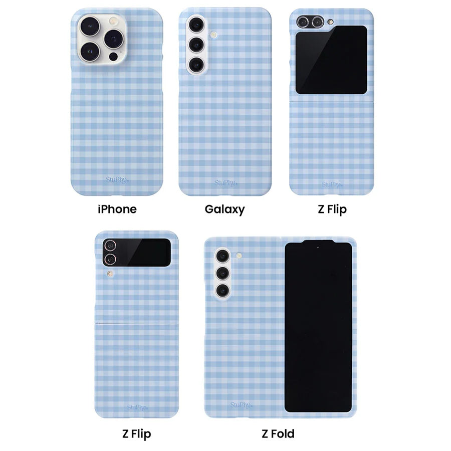 ブルーチェックケース (ハード)