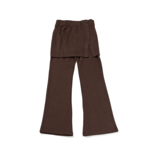 ROSE WRAP SKIRT PANTS(BROWN)