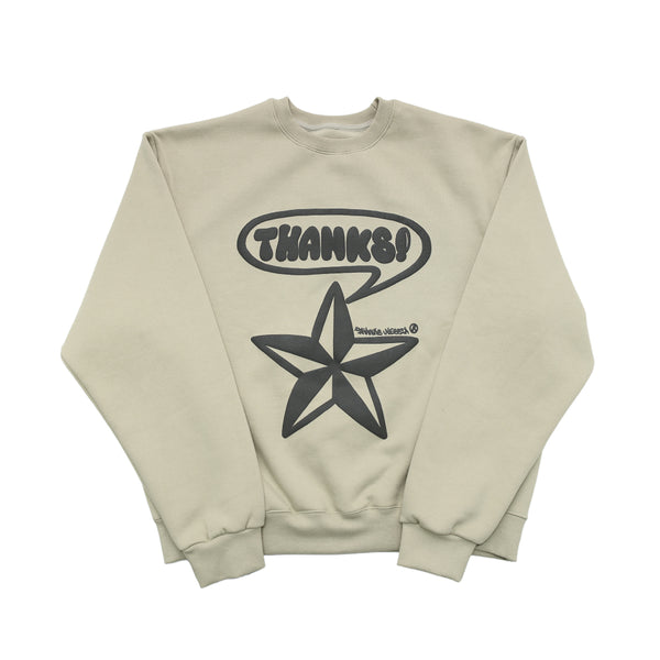 THANKS STAR SWEATSHIRT-KHAKI