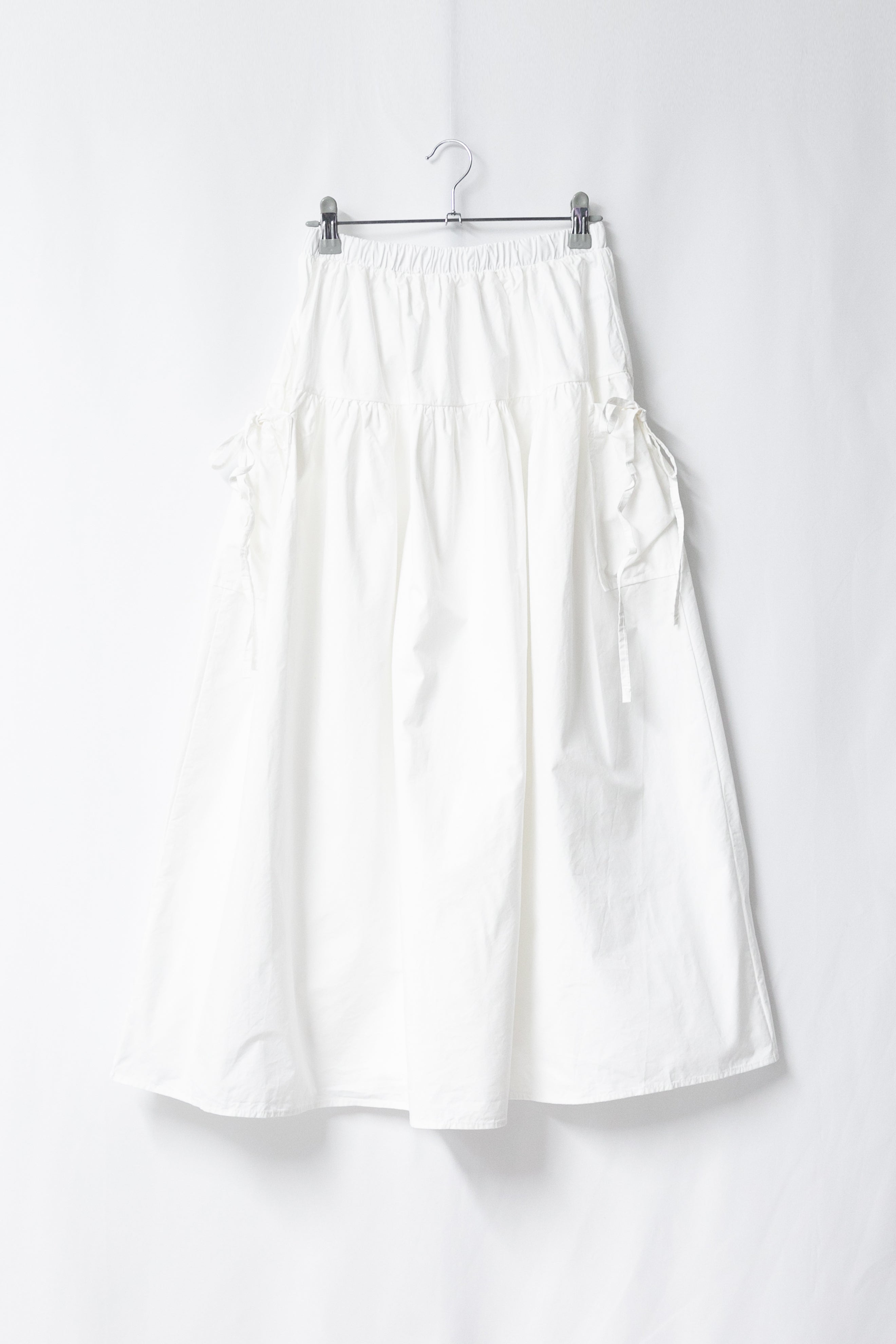 shirring pocket cotton banding skirt(3colors)