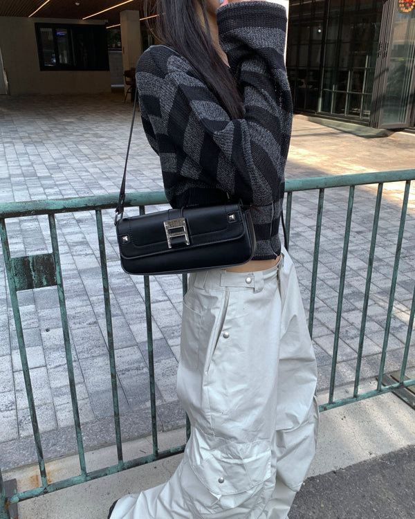 Snap maxi cargo pants