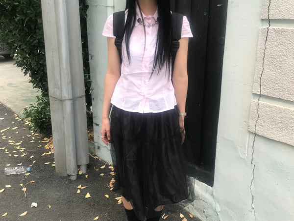 ピーチパフシャツ