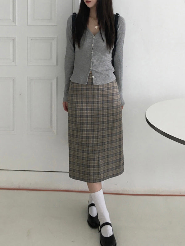 Ivy Checkered Skirt (one color)