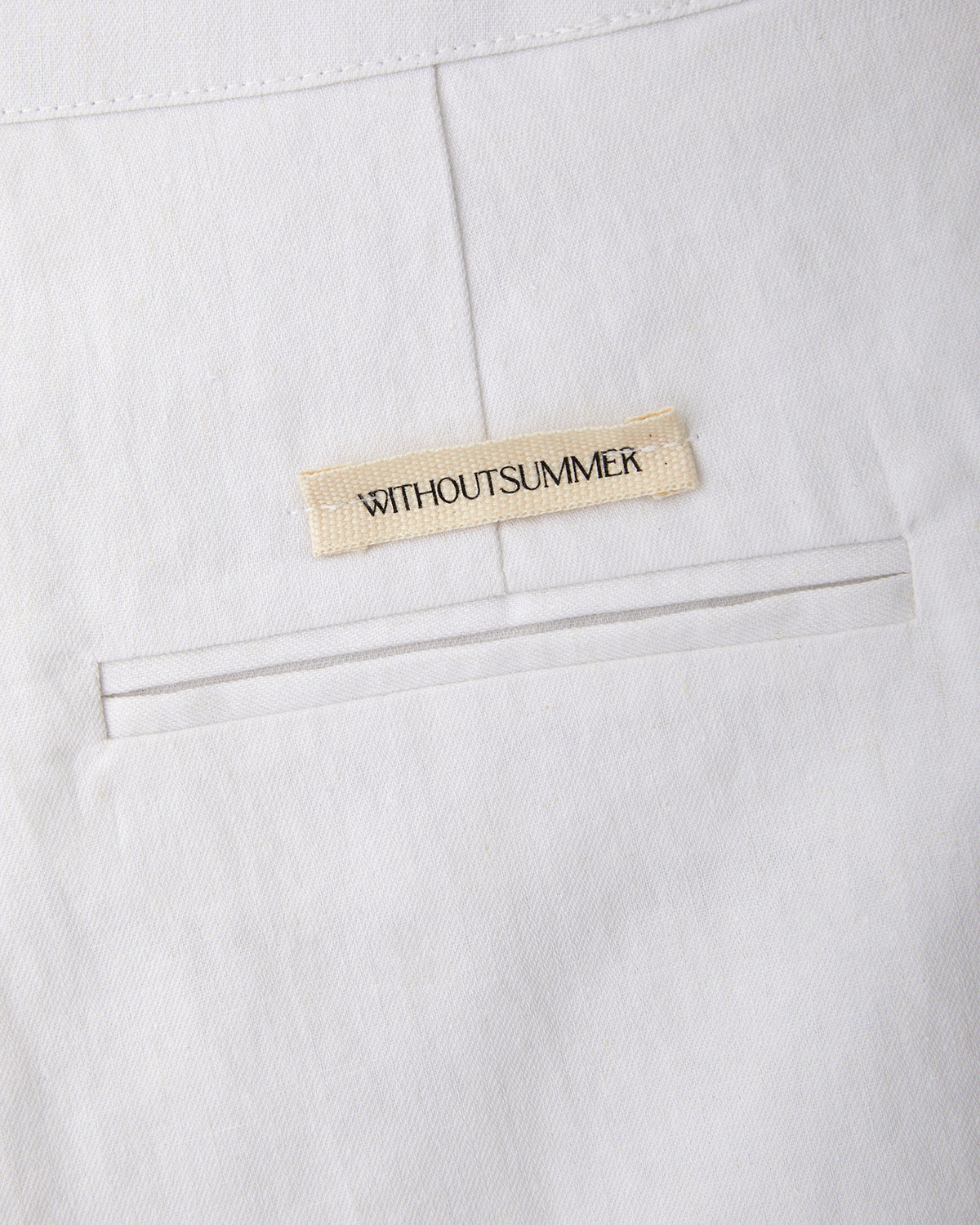 Classic linen shorts_white