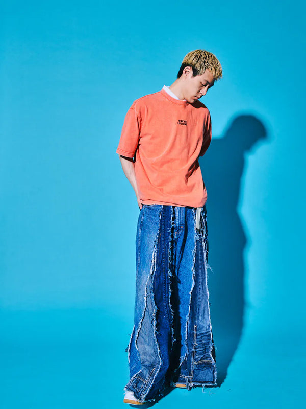 サクラアニマルズタンジェリンデニムウォッシュドTシャツ (コック)