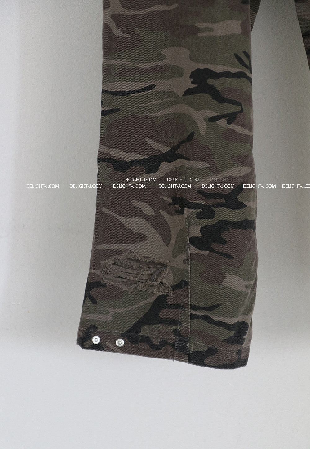 [UNISEX] Damage Camo Military Wide Pants