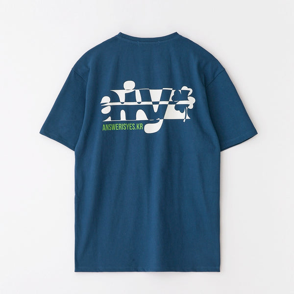 aiy clover box t-shirt Deepblue