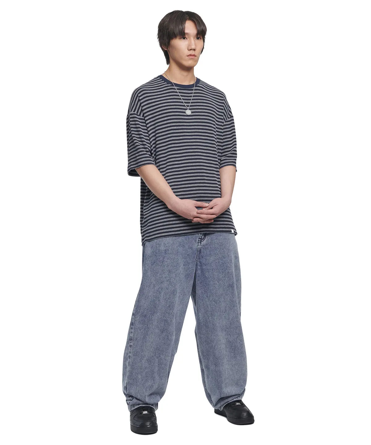 Tシャツ・カットソー NOMANUAL NM BORDER T SHIRT 5JH531 NM BORDER T-SHIRT - DARK NAVY - nomanual | 60% - Asian