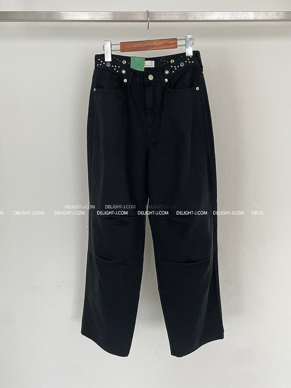 Ethnic Parts Black Wide Pants