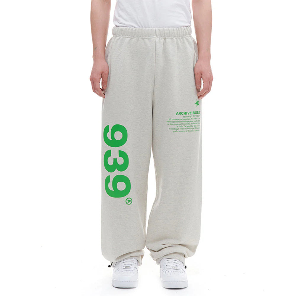 939 LOGO SWEAT PANTS (OATMEAL)
