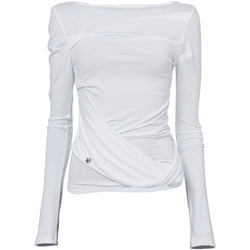 Drape Layered Long Sleeve (FL-128_White)