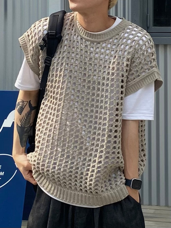 Mesh Net Knitted Vest 2C