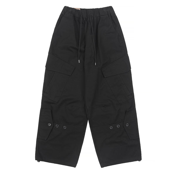 Snap Button Cargo Pants [4color]