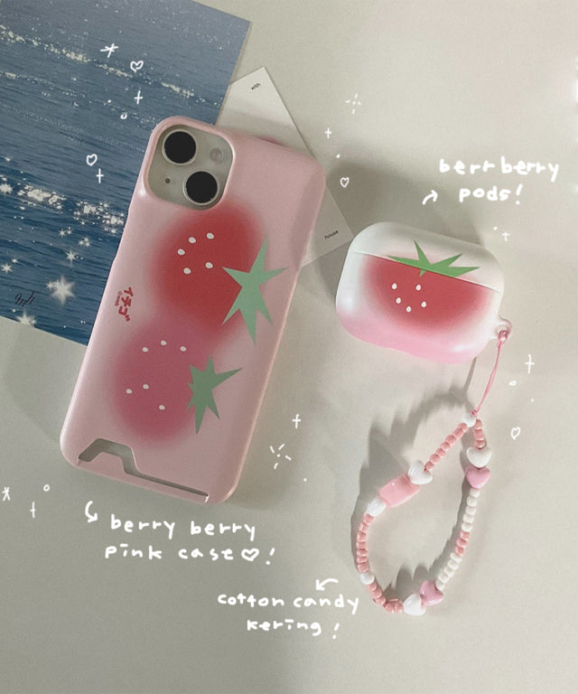 STRAWBERRY CHEEK PINK CASE