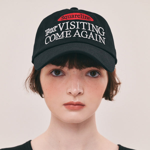 Visiting Come Again Ball Cap_Charcoal