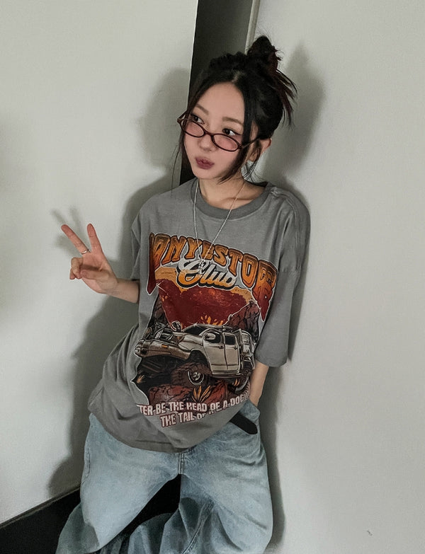ソルテッド トラック ヴィンテージ オーバー半袖Tシャツ