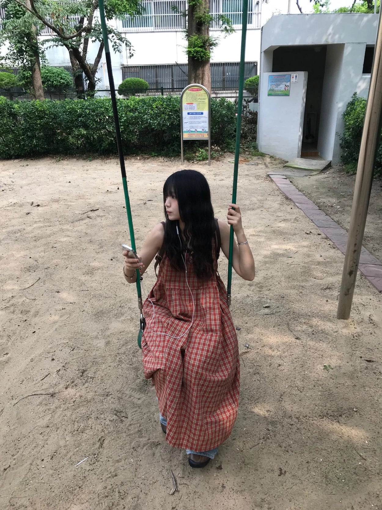 ヒヨコチェックワンピース