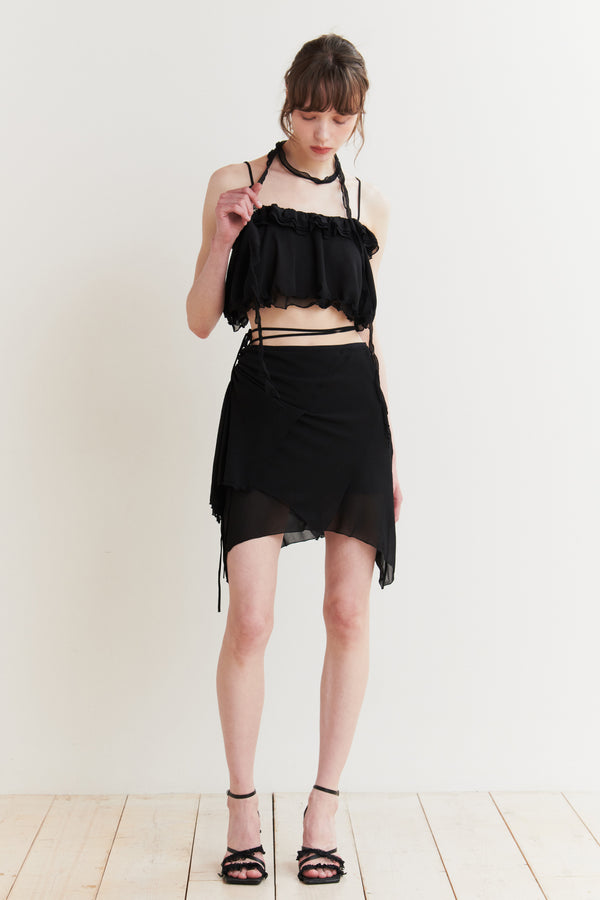 FAIRY MIDI SKIRT black