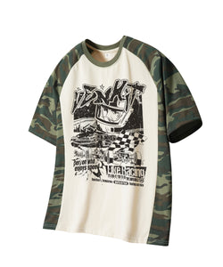 Like racing Camo raglan Short-Sleeved T-Shirt
