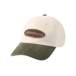 24FW TWO TONE APPLIQUE PATCH BALL CAP KHAKI