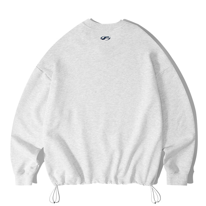 Overfit Original Track Sweat Shirt-Light Grey