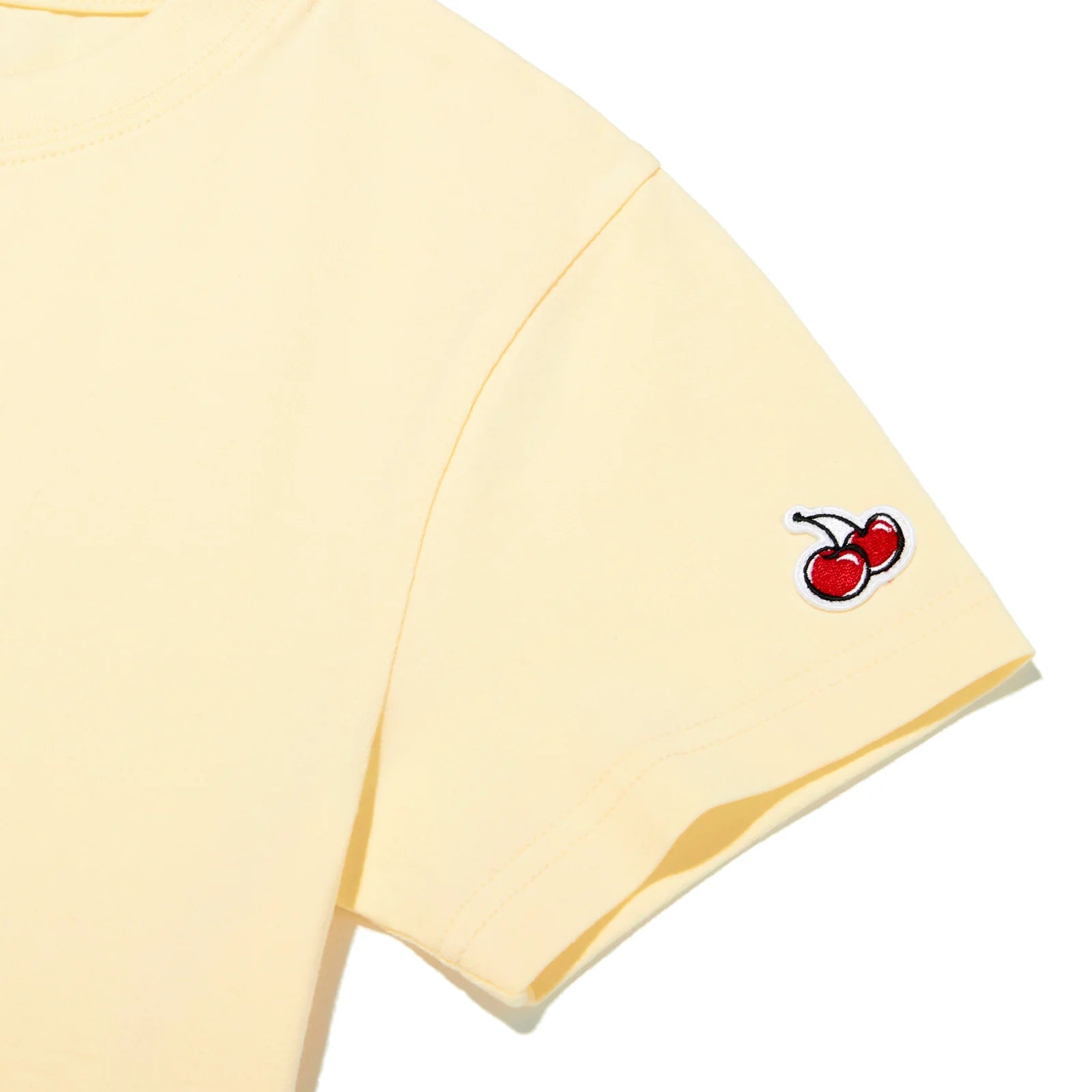 SIGNATURE BIG CHERRY CROP T-SHIRT - LEMON